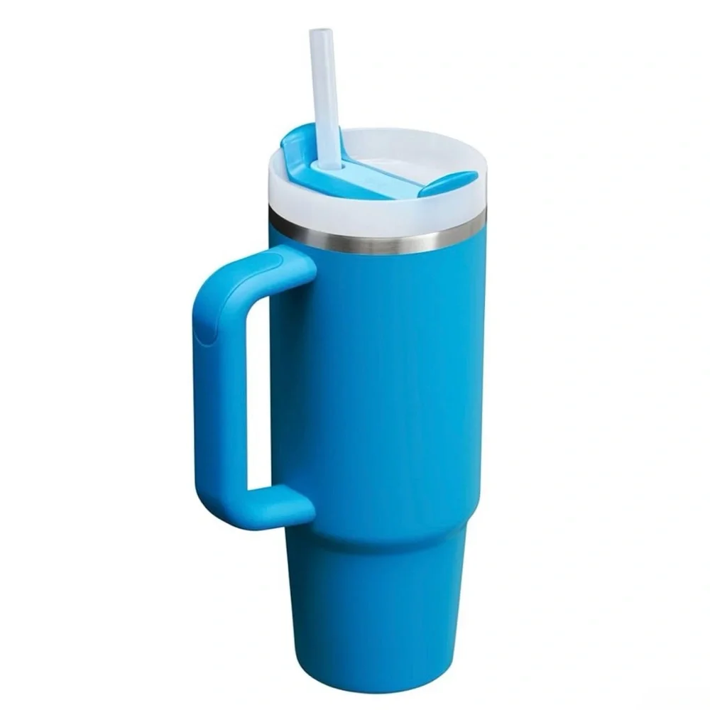 Stanley Quencher H2.0 Tumbler with Handle and Straw 30 oz Azure New With Tags